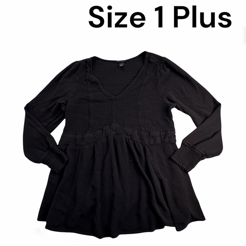 Torrid Black V-Neck Blouse